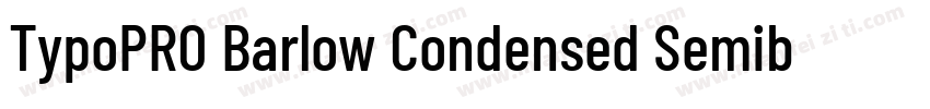 TypoPRO Barlow Condensed Semibold字体转换